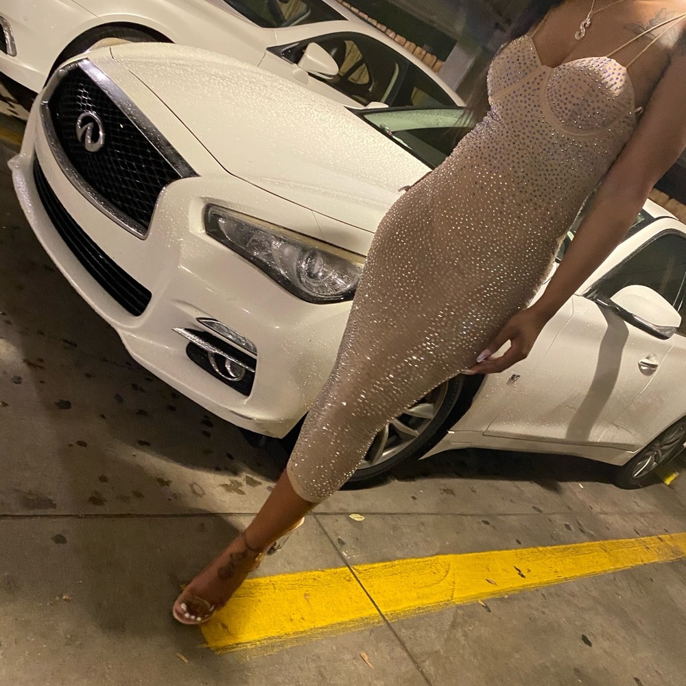 Midi Dress- Nude